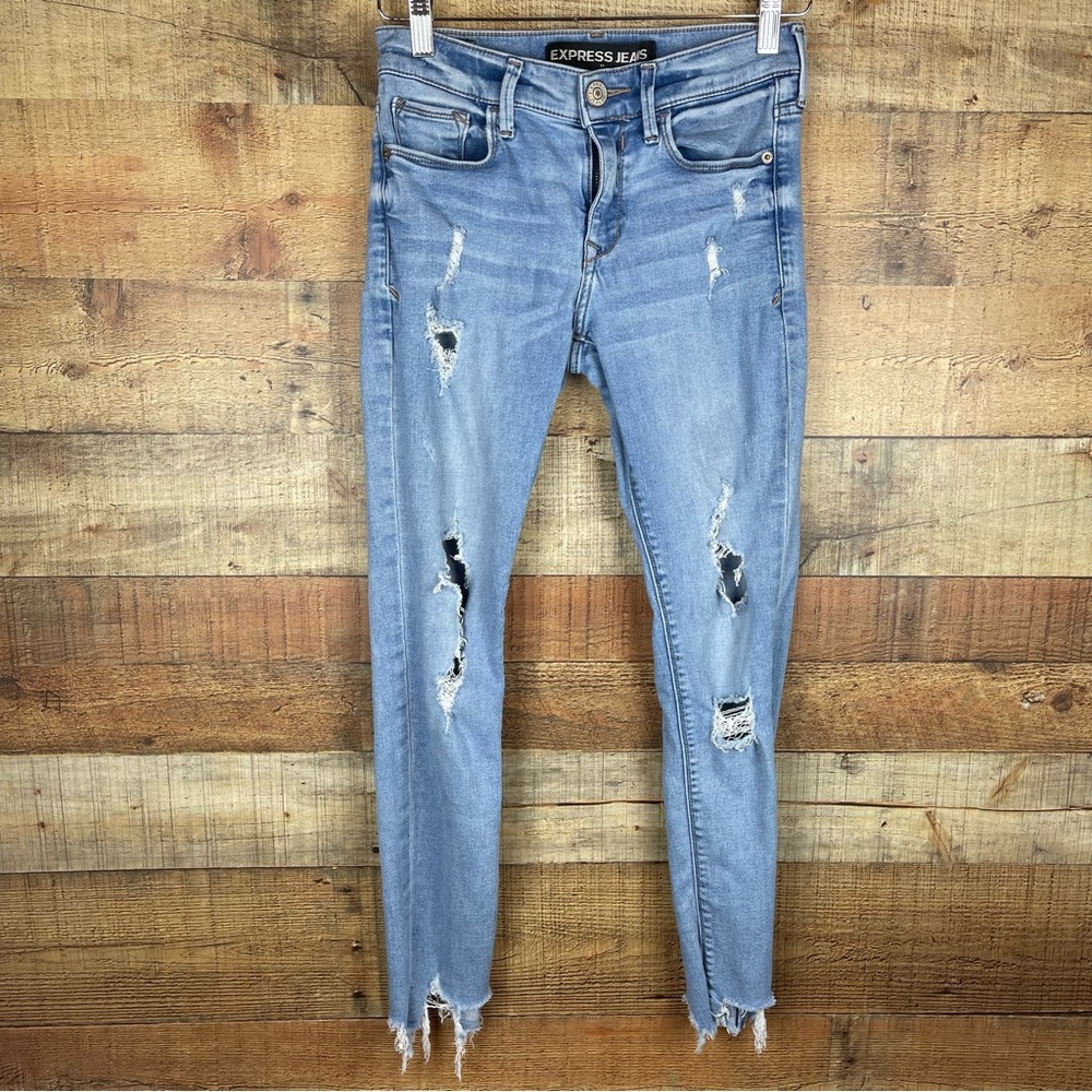 Express Jeans Ankle Leggings Mid Rise Women’s Size 2